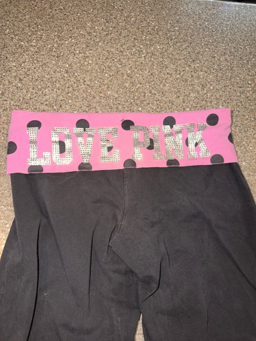 Victorias secret Pink fold over yoga pants y2k